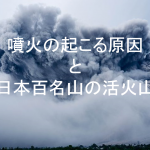 山で噴火が起きる理由と日本百名山の活火山